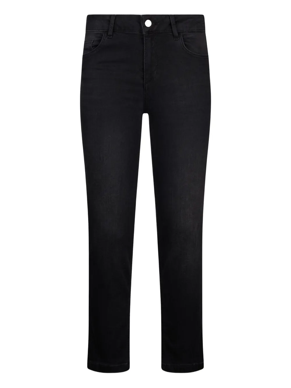 LIU JO rhinestone-embellished jeans Zwart