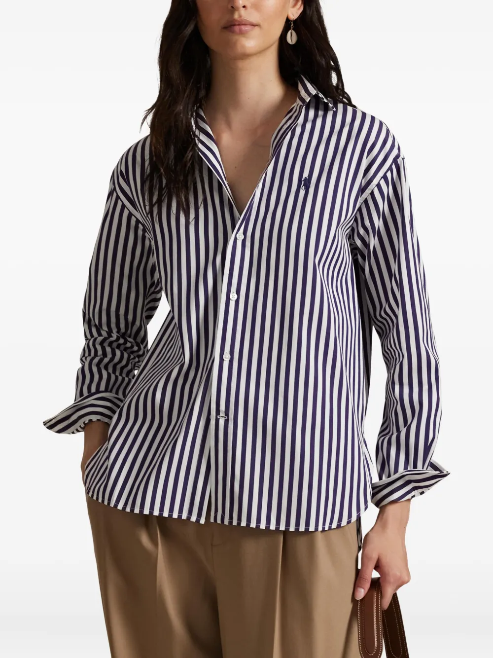 Polo Ralph Lauren Gestreept shirt Paars