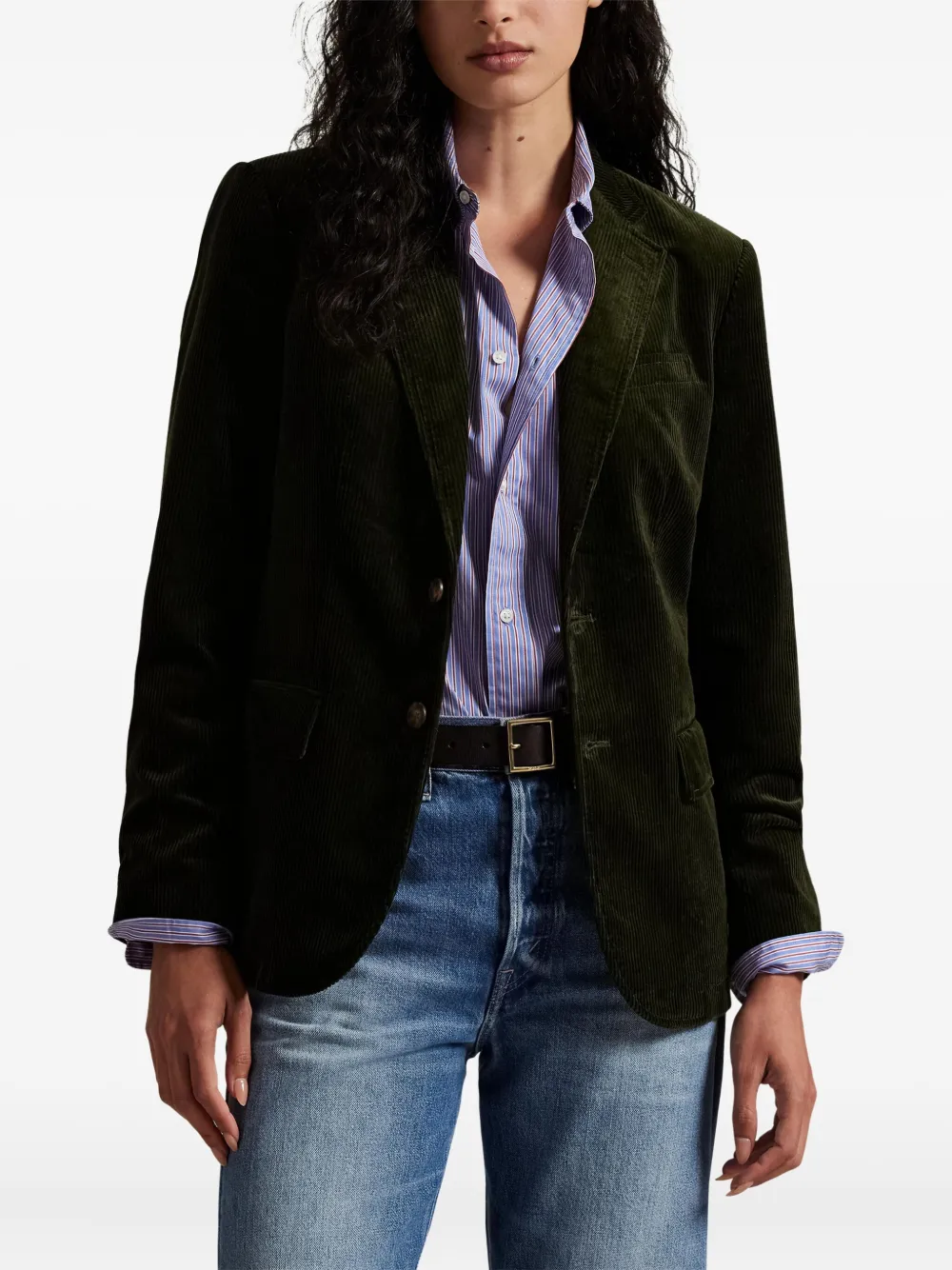 Polo Ralph Lauren RL67 ribfluwelen blazer Groen