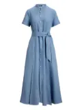 Polo Ralph Lauren button-down belted dress - Blue