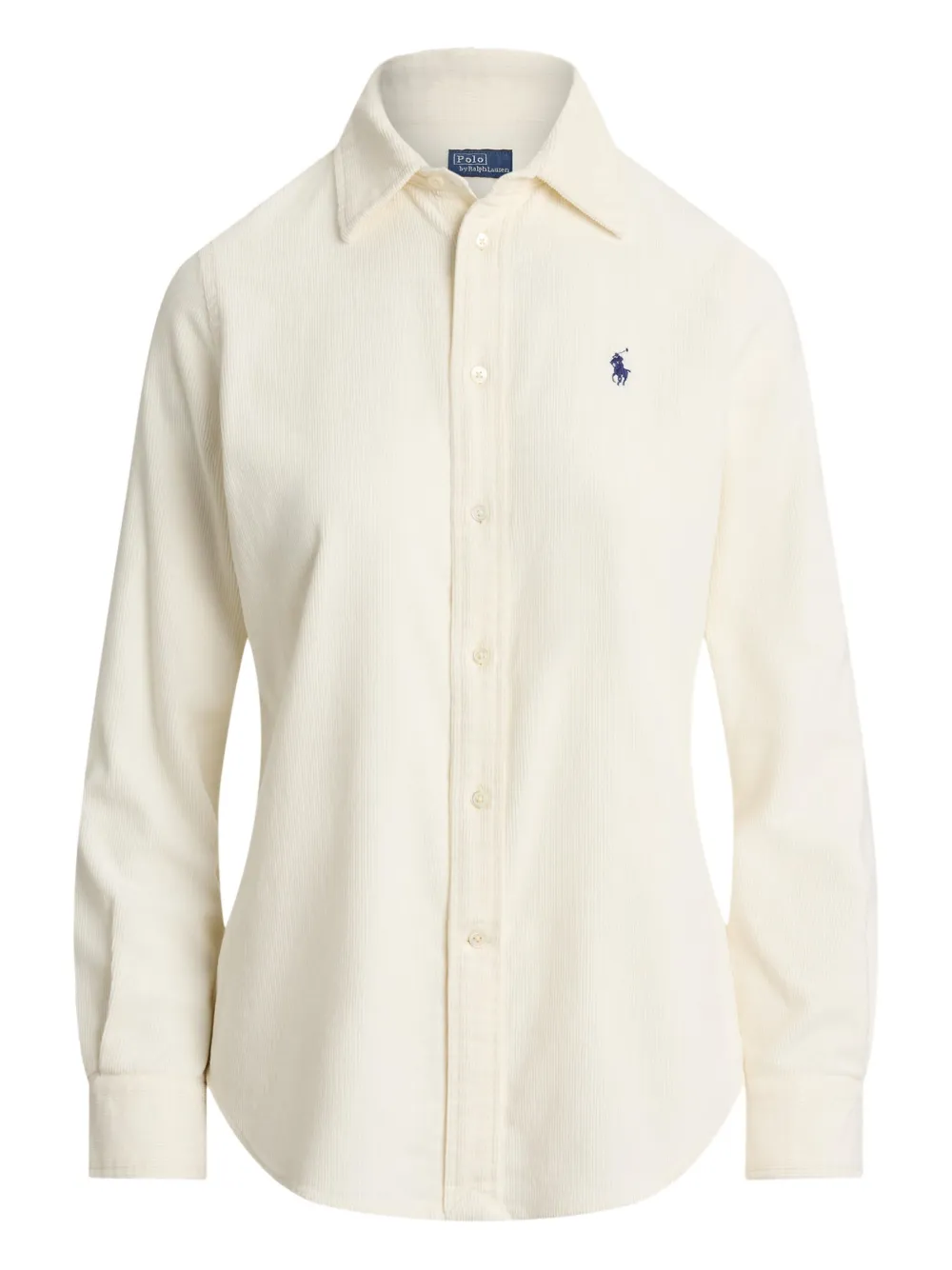 Polo Ralph Lauren corduroy long-sleeve collared shirt | White | Image 1