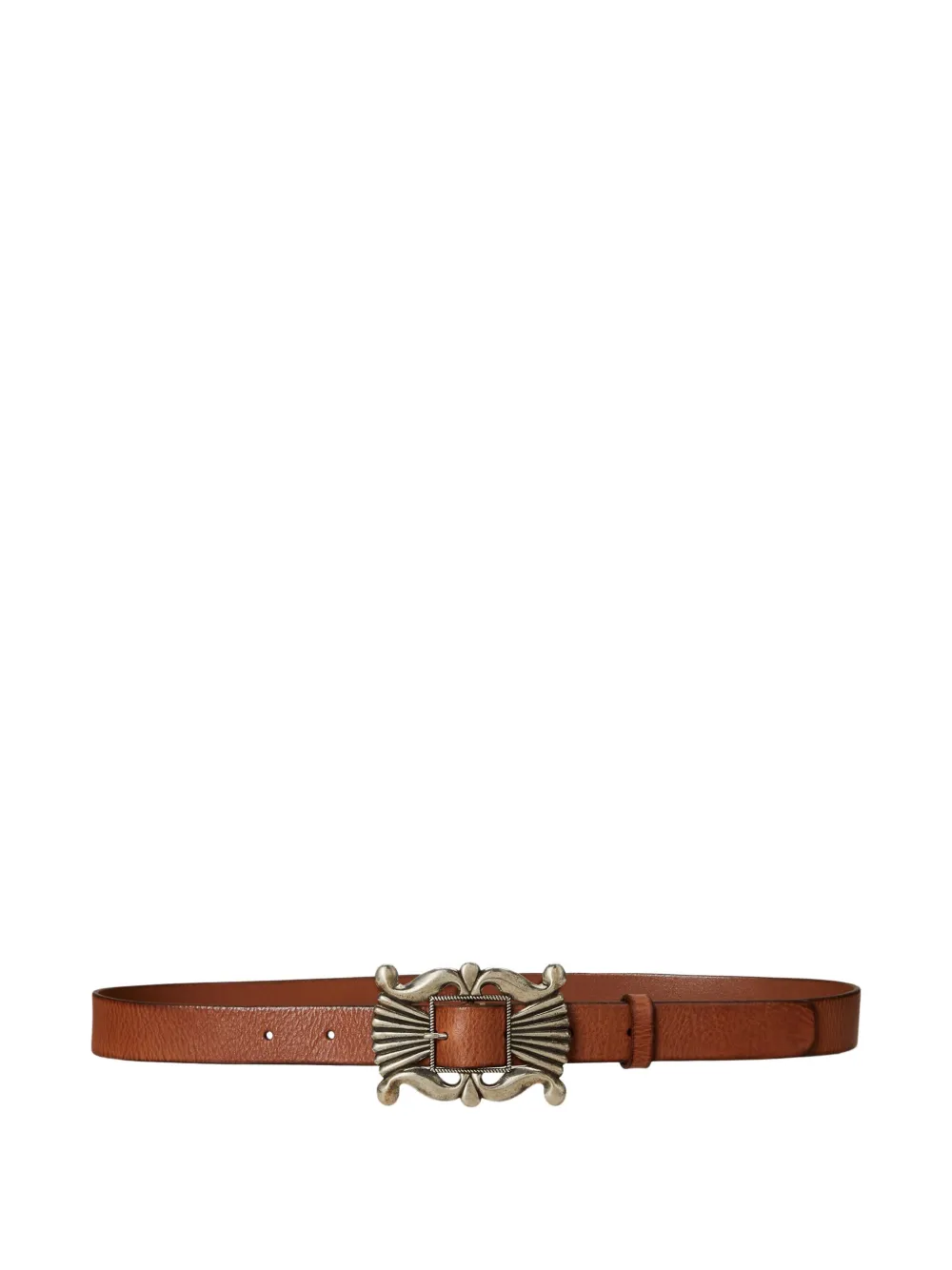 Polo Ralph Lauren Cintura in pelle con fibbia decorativa - Marrone