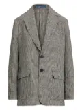 Polo Ralph Lauren checkered linen blazer - Grey