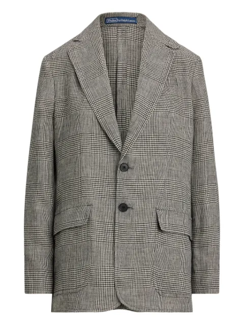 Polo Ralph Lauren checkered linen blazer