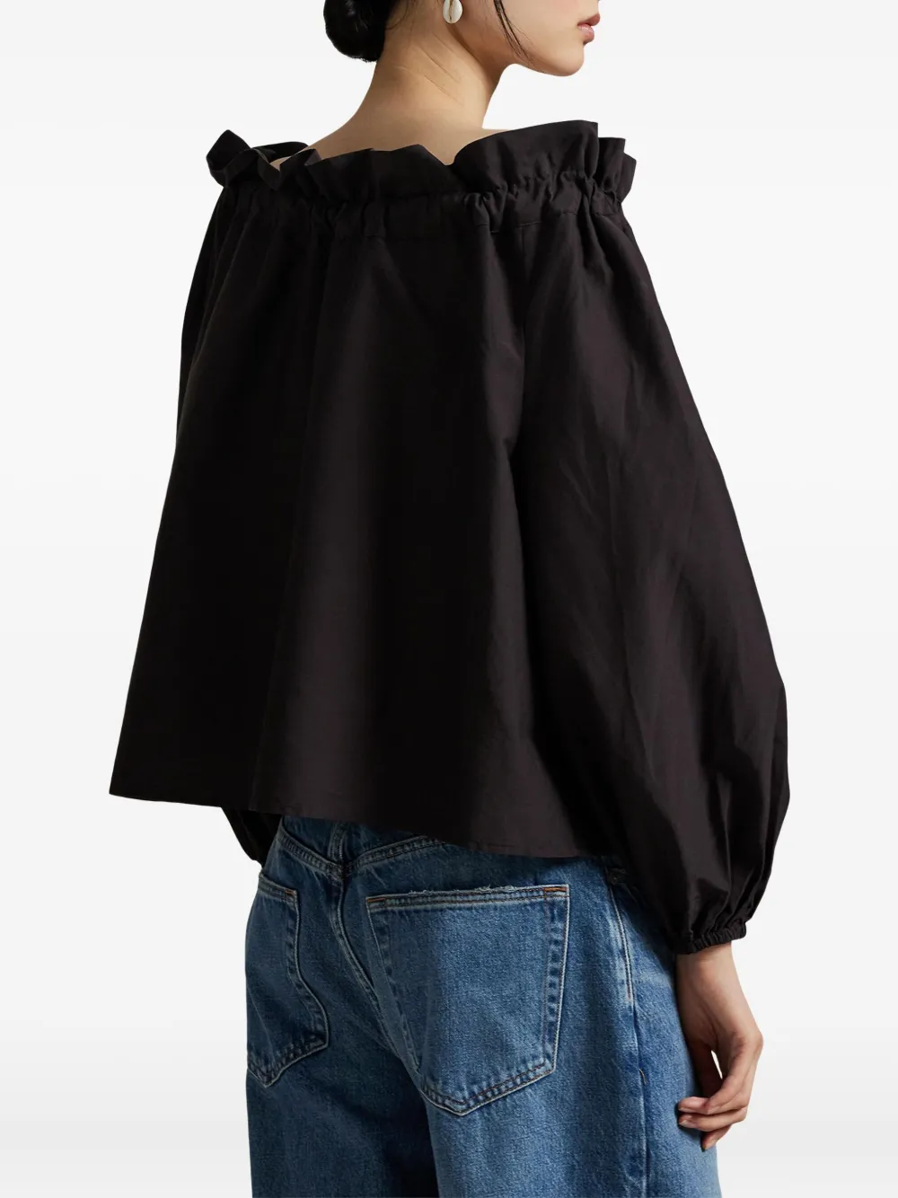 Polo Ralph Lauren Blouse met pofmouwen Bruin