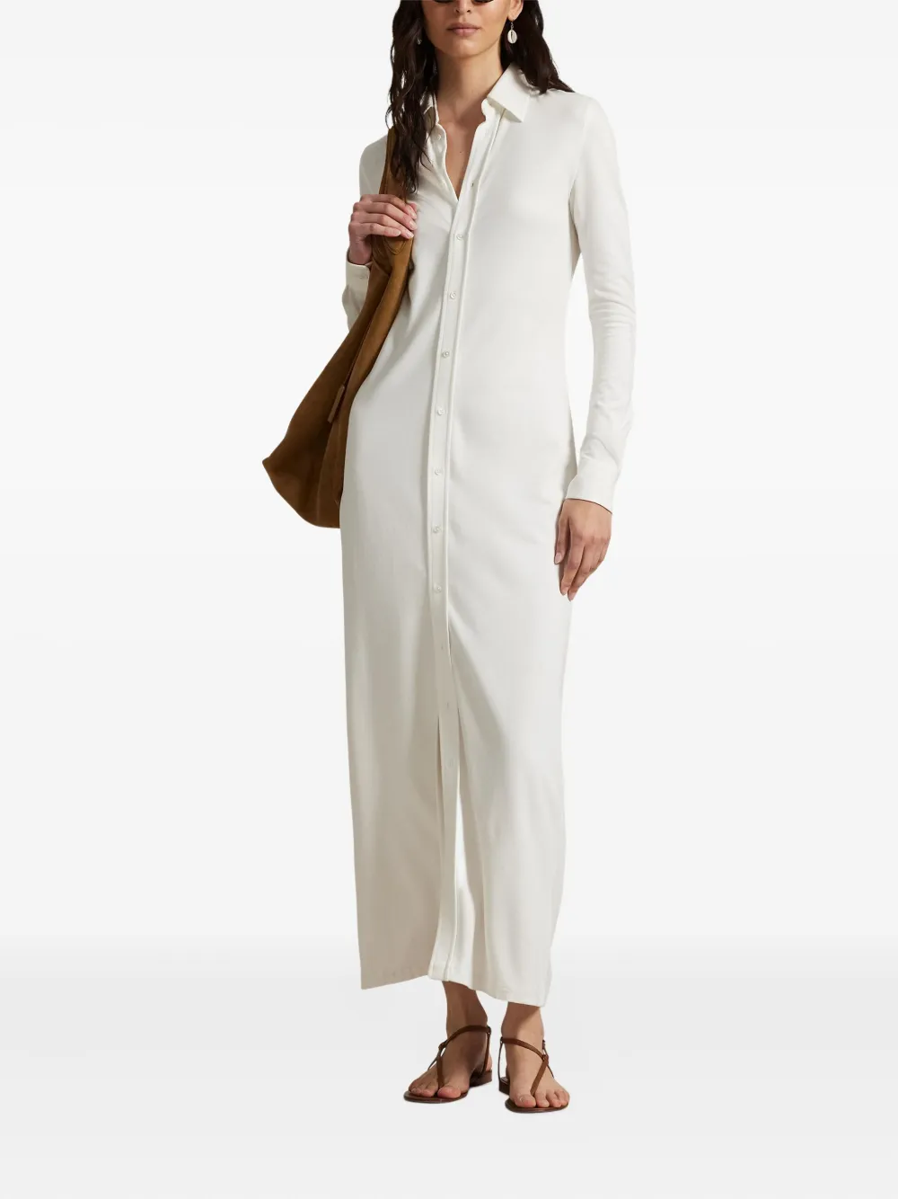 Polo Ralph Lauren Button-up blousejurk Beige