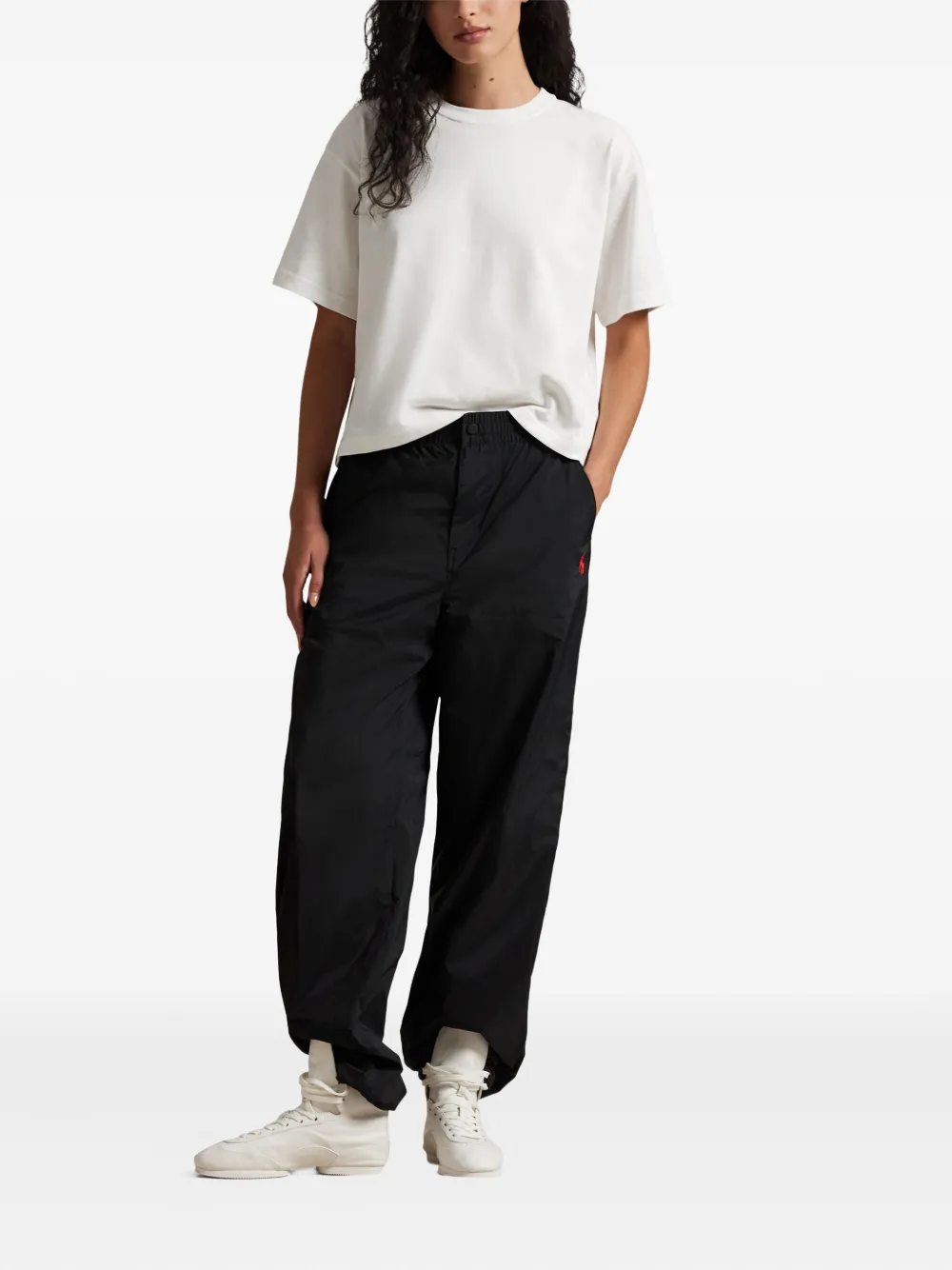 Polo Ralph Lauren Elastic-waist Trousers In Black