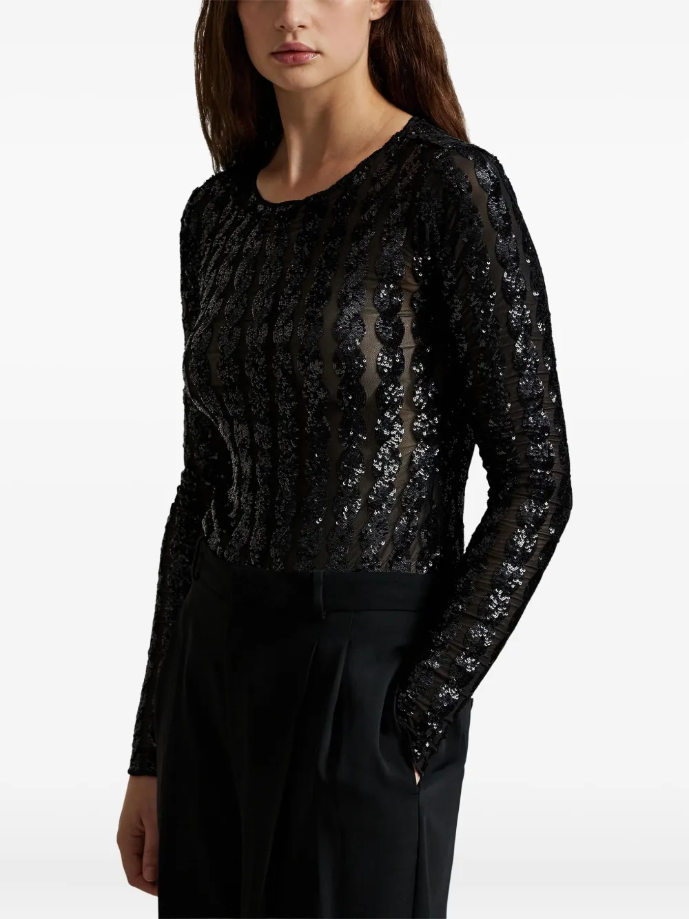 Polo Ralph Lauren Babypakje met pailletten Zwart