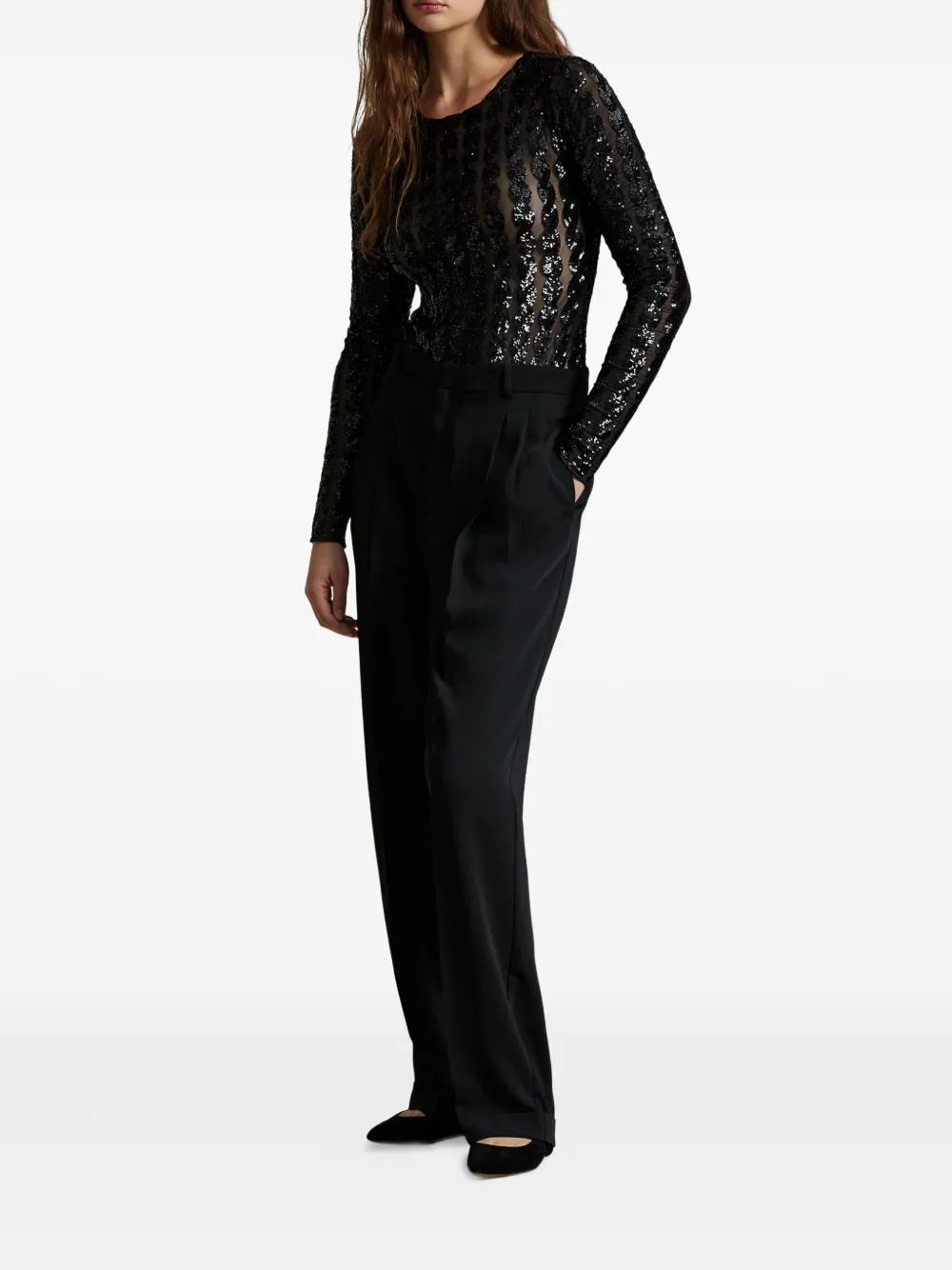 Polo Ralph Lauren Babypakje met pailletten Zwart