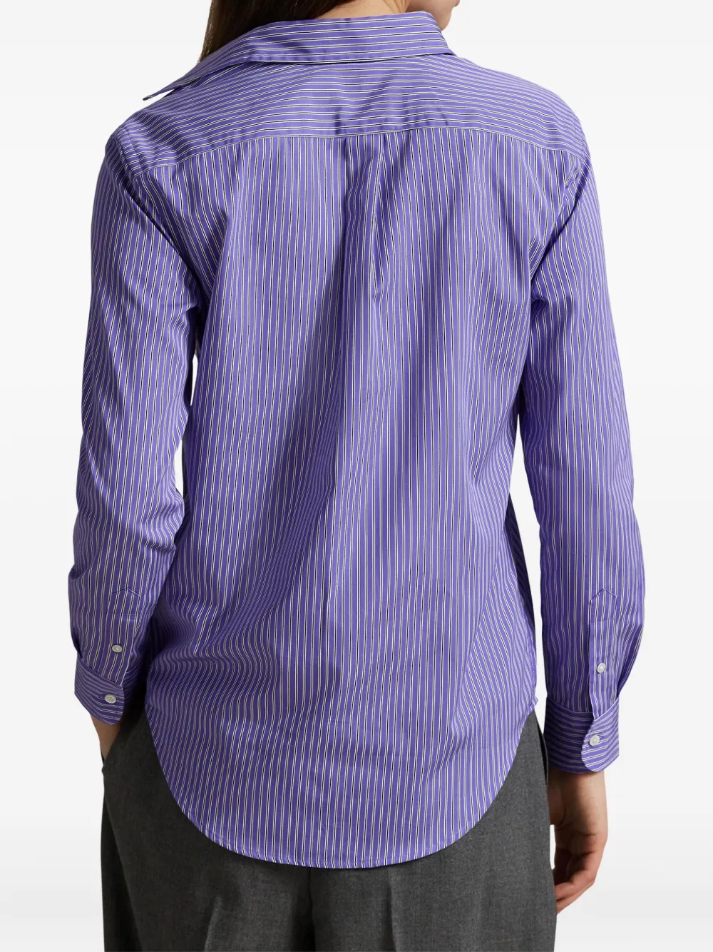 Polo Ralph Lauren Gestreept katoenen blouse Paars