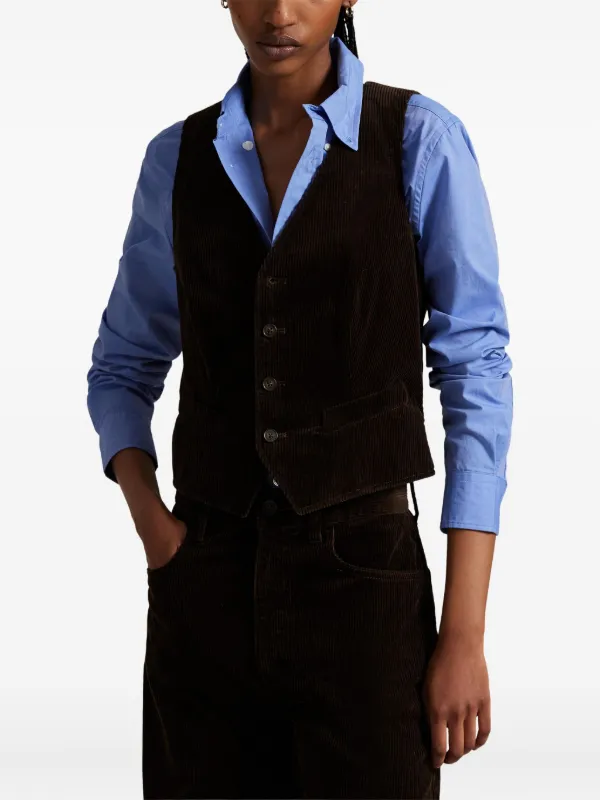 Polo Ralph Lauren コーデュロイ ベスト | ブラウン | FARFETCH JP