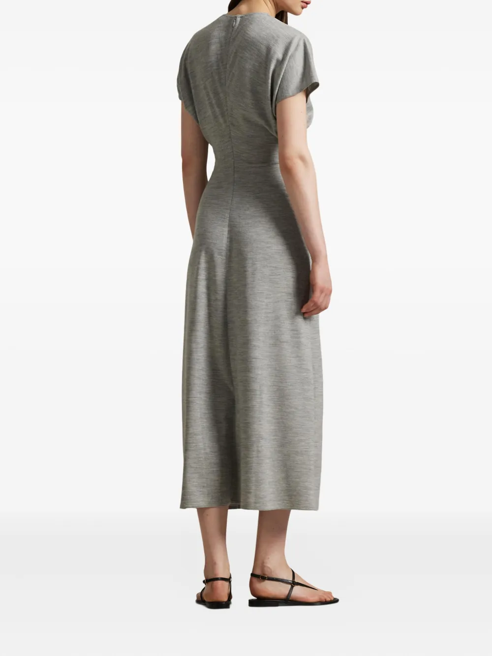 Polo Ralph Lauren Midi-jurk met kapmouwen Grijs