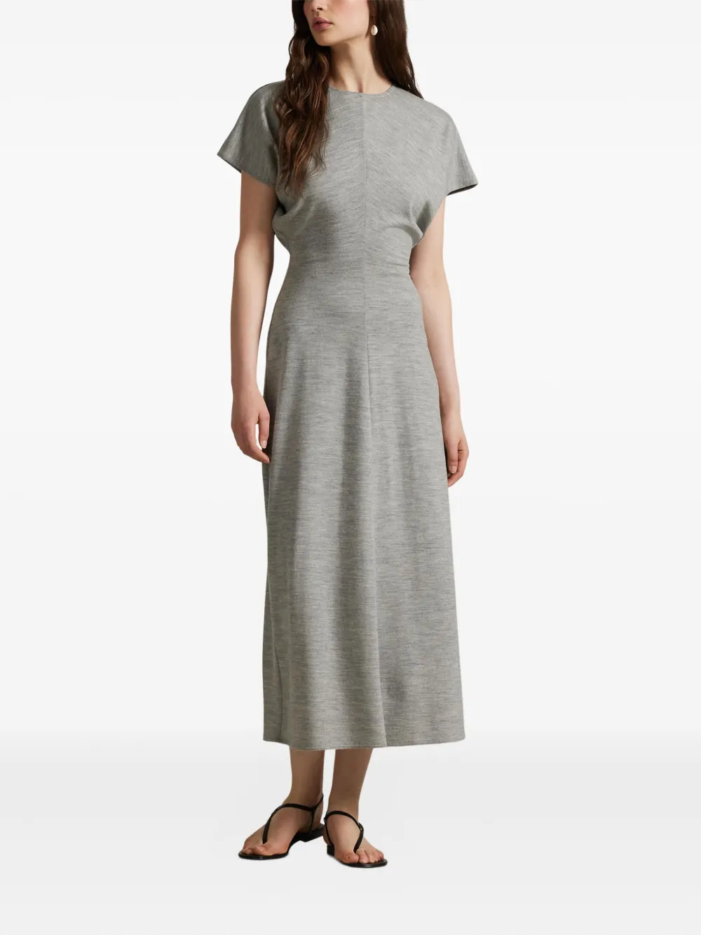 Polo Ralph Lauren Midi-jurk met kapmouwen Grijs