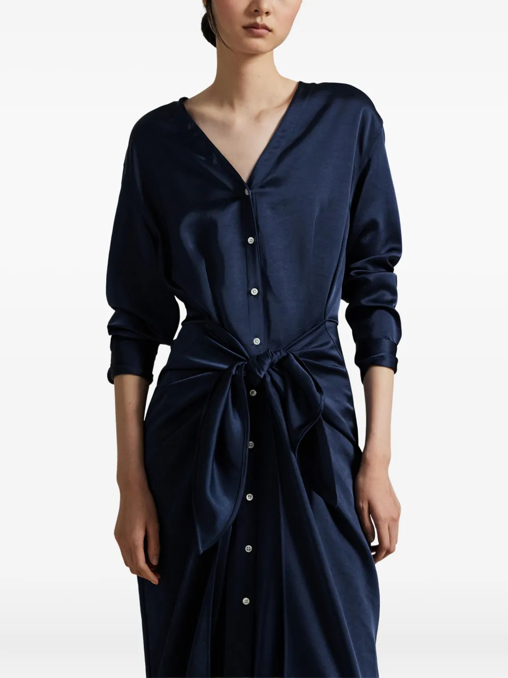Polo Ralph Lauren Button-up midi-jurk Blauw
