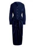 Polo Ralph Lauren button-up midi dress - Blue