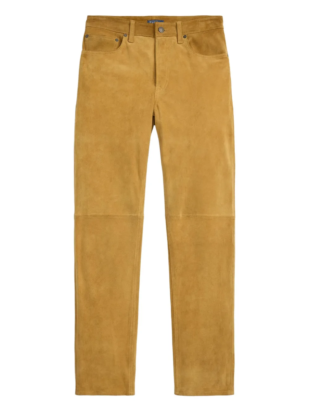 Polo Ralph Lauren Suède broek met vlakken Geel