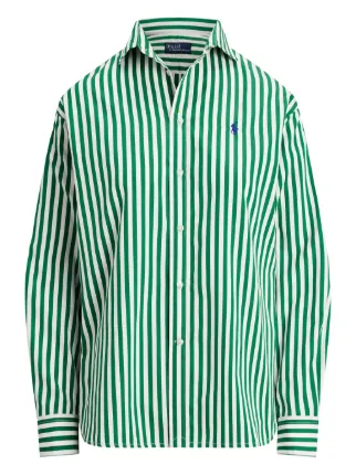 Polo Ralph Lauren ストライプ シャツ | グリーン | FARFETCH JP