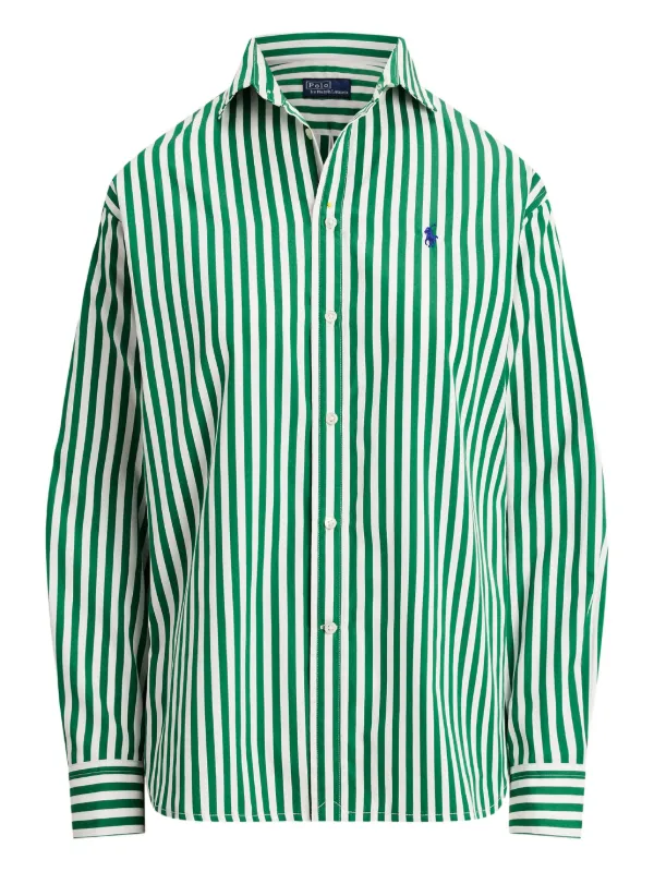 pikotatouPOLO by RALPH LAUREN ストライプ Polo Ralph Lauren ストライプ シャツ | グリーン | FARFETCH JP
