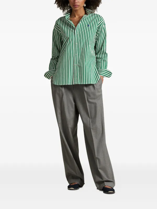 Polo Ralph Lauren ストライプ シャツ | グリーン | FARFETCH JP