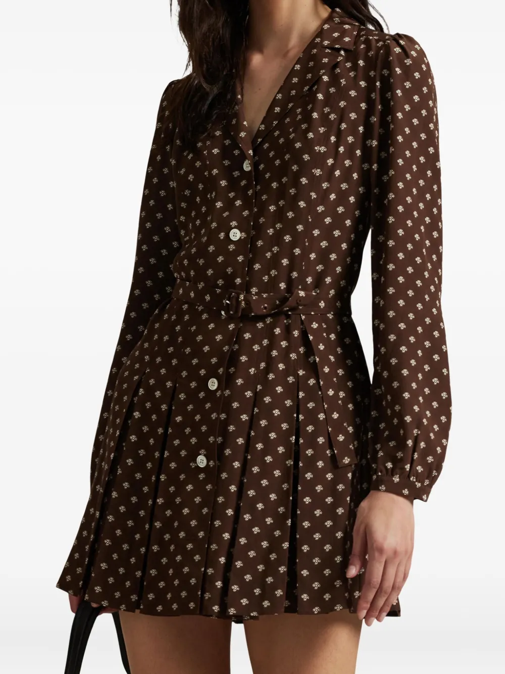 Polo Ralph Lauren Shiftjurk met bloemenprint Bruin