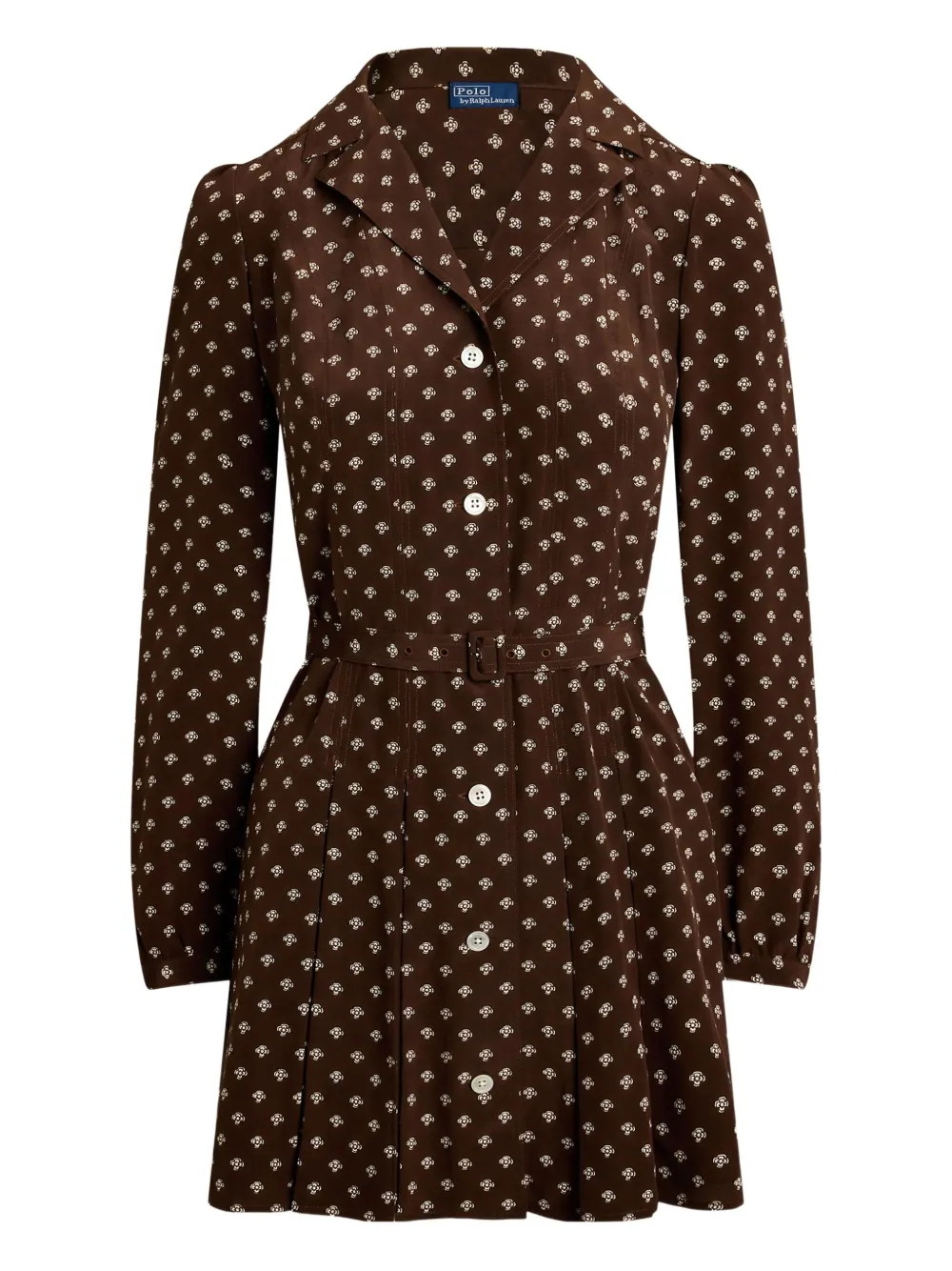 Polo Ralph Lauren Shiftjurk met bloemenprint Bruin