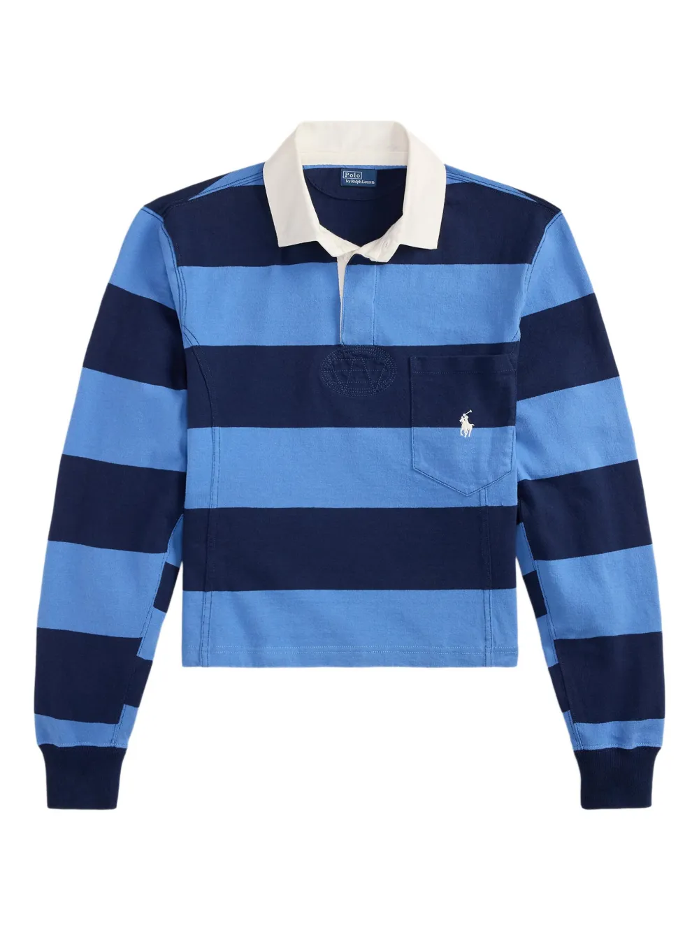 Polo Ralph Lauren ストライプ ポロシャツ - ブルー Polo Ralph Lauren ストライプ ポロシャツ - ブルー