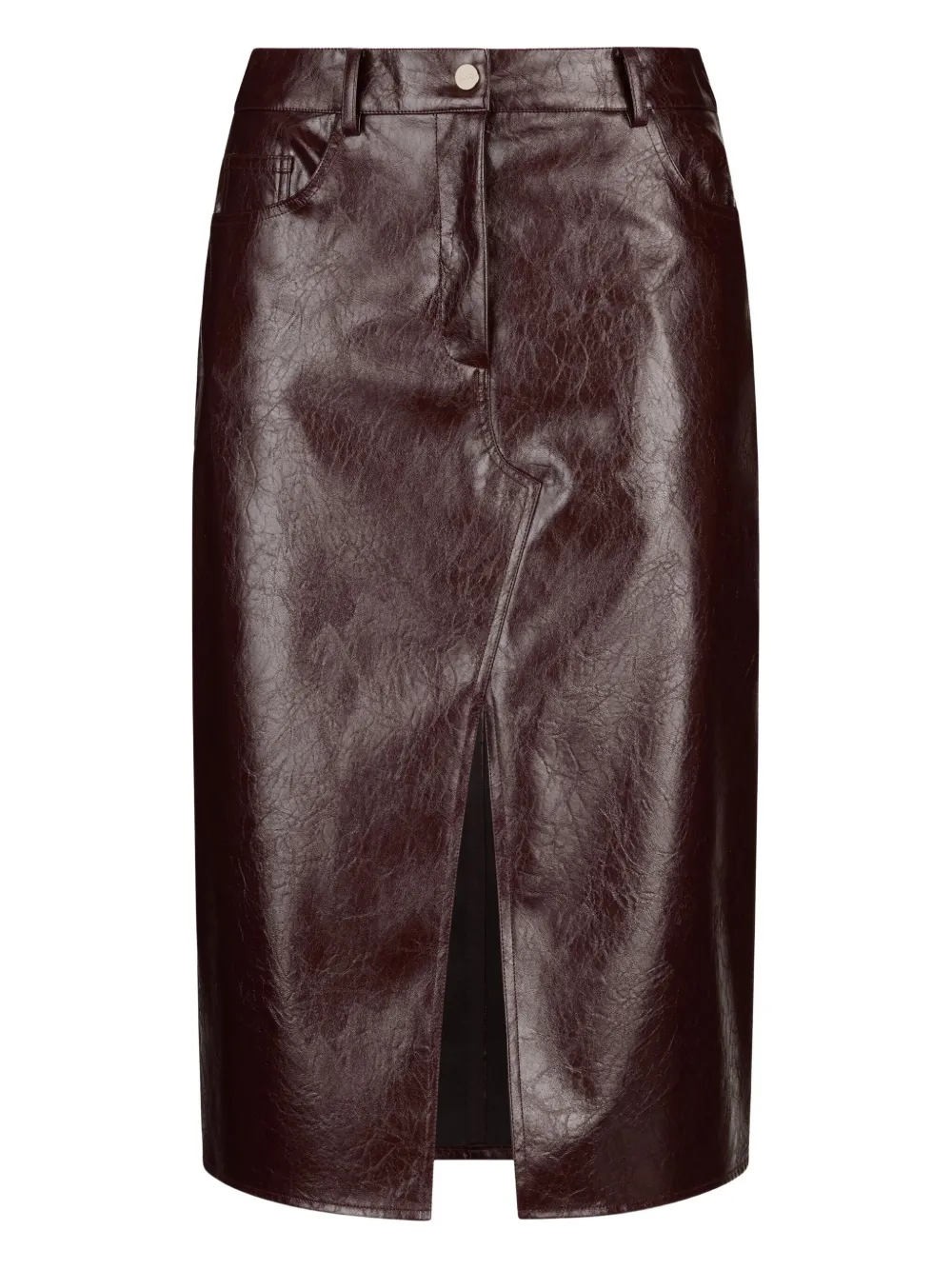 LIU JO five-pocket midi skirt Bruin