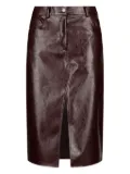 LIU JO five-pocket midi skirt - Brown