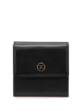 CHANEL Pre-Owned 2005-2006 Grained Calfskin CC Button Flap Wallet small wallets - Black