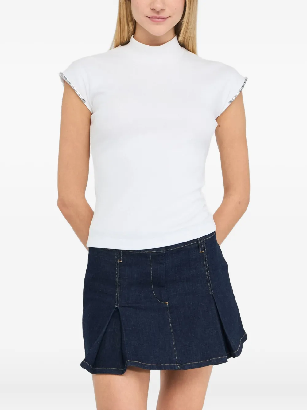 LIU JO T-shirt verfraaid met stras Wit