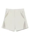 HELIOT EMIL panelled mesh insert shorts - Neutrals