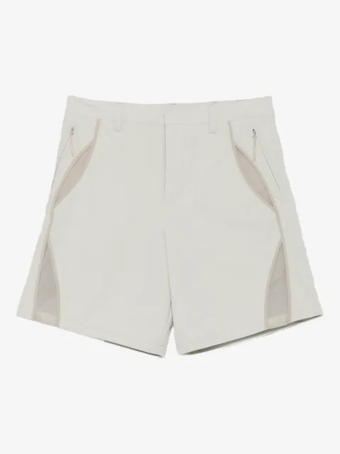 HELIOT EMIL panelled mesh insert shorts