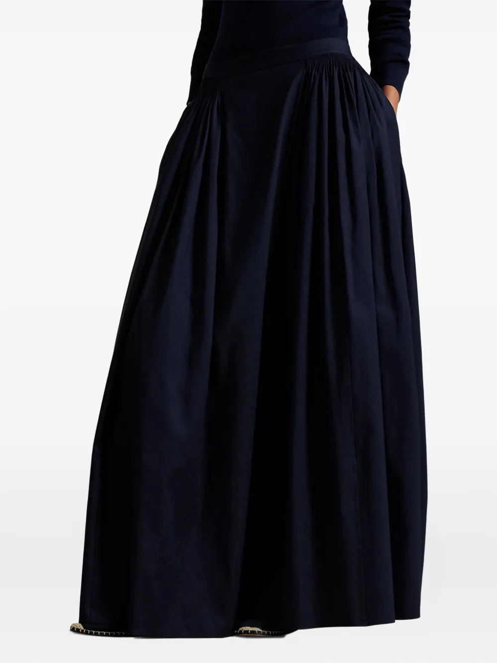 Polo Ralph Lauren Maxi-jurk met plooien Blauw