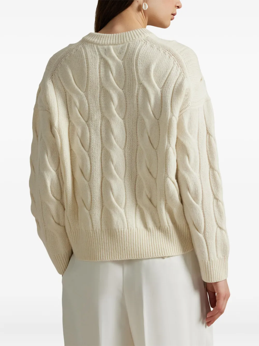 Polo Ralph Lauren Kabelgebreide sweater Beige