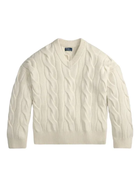 Polo Ralph Lauren cable-knit V-neck sweater