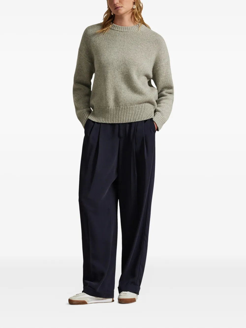 Polo Ralph Lauren Kasjmier trui met ronde hals Grijs