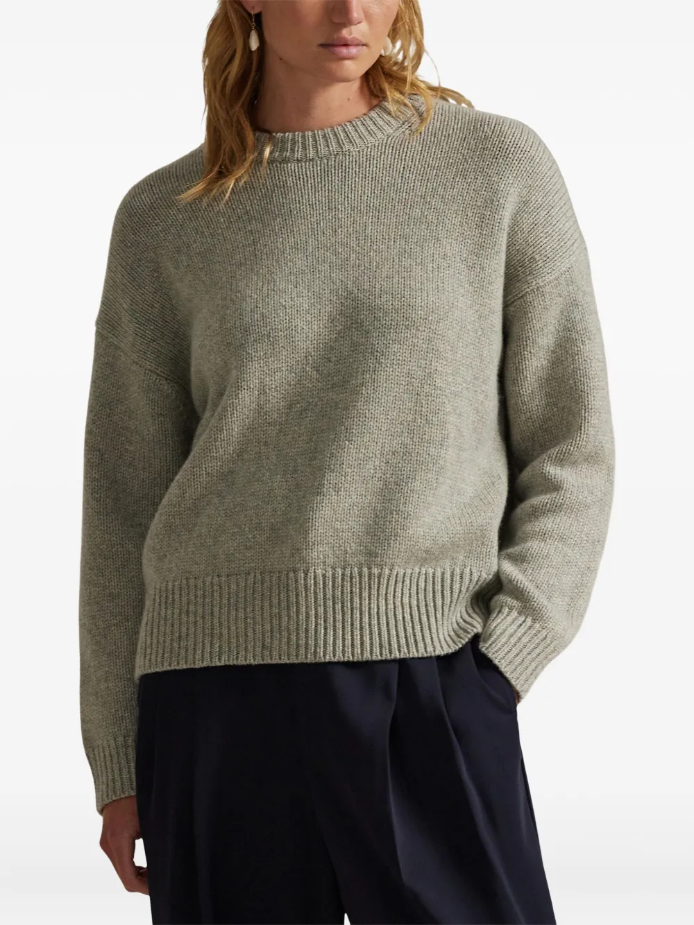 Polo Ralph Lauren Kasjmier trui met ronde hals Grijs