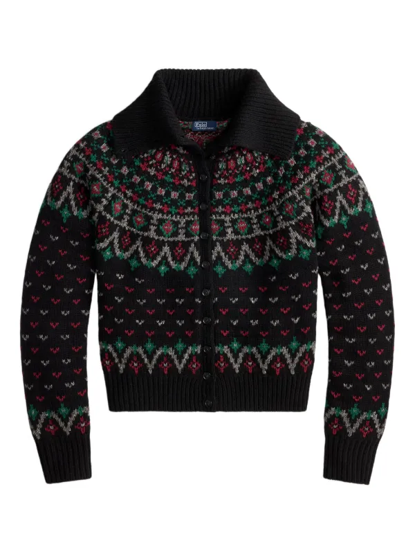 Polo Ralph Lauren フェアアイル カーディガン | ブラック | FARFETCH JP