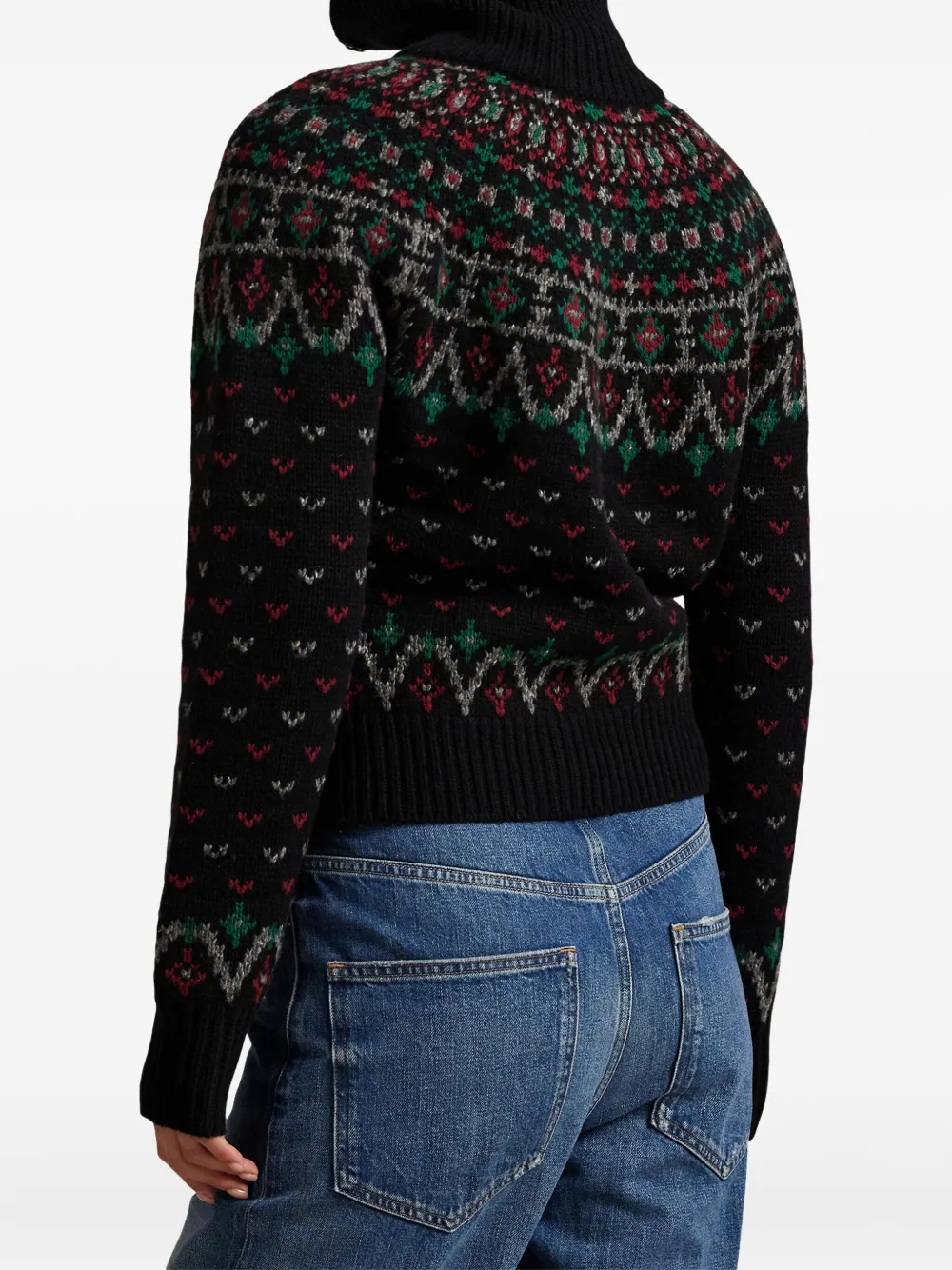 Polo Ralph Lauren Fair Isle vest met patroon Zwart