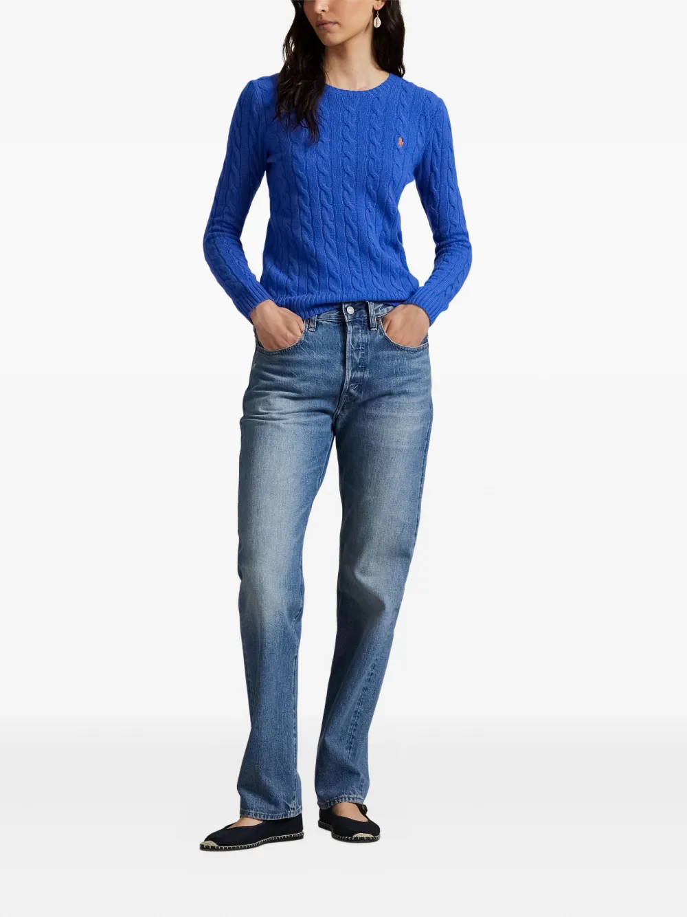 Polo Ralph Lauren Kabelgebreide trui Blauw
