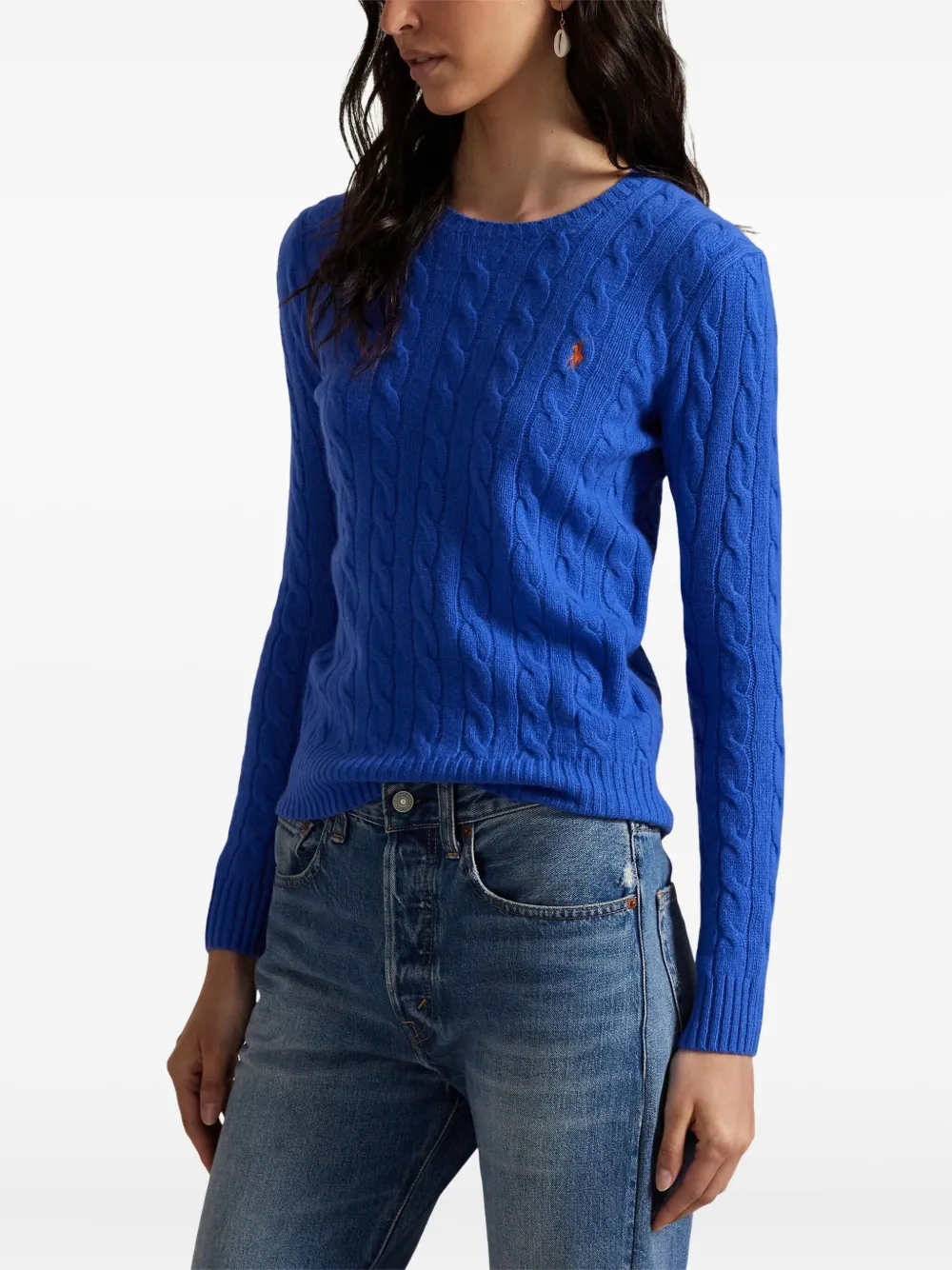 Polo Ralph Lauren Kabelgebreide trui Blauw