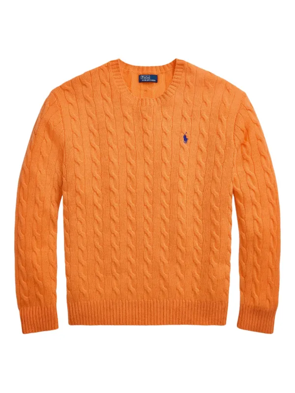 Polo Ralph Lauren ケーブルニット セーター | オレンジ | FARFETCH JP