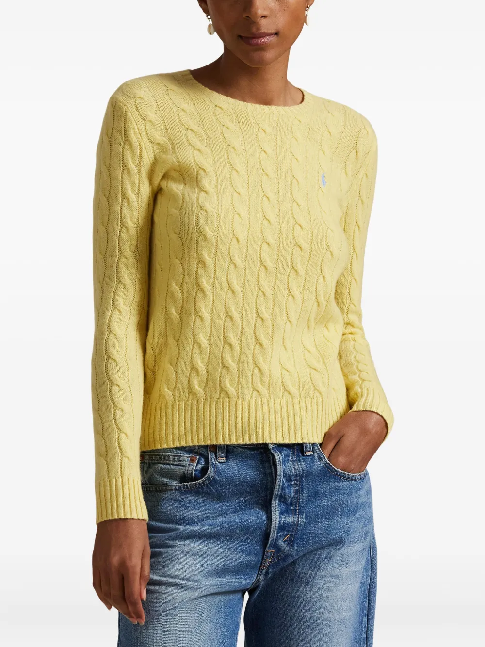 Polo Ralph Lauren Kabelgebreide trui Geel