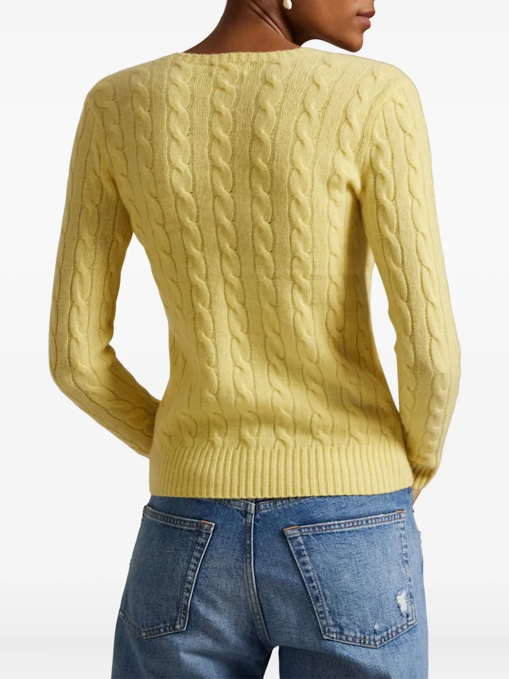 Polo Ralph Lauren Kabelgebreide trui Geel