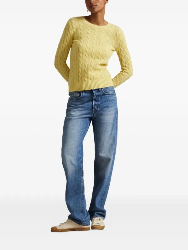Polo Ralph Lauren ケーブルニット セーター | イエロー | FARFETCH JP