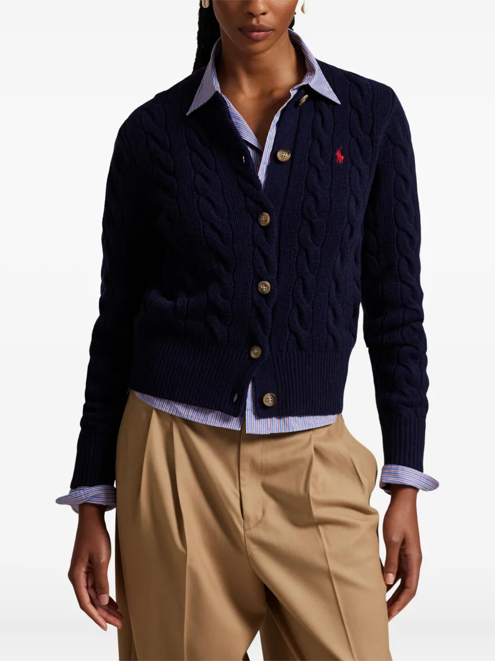 Polo Ralph Lauren Kabelgebreid vest Blauw