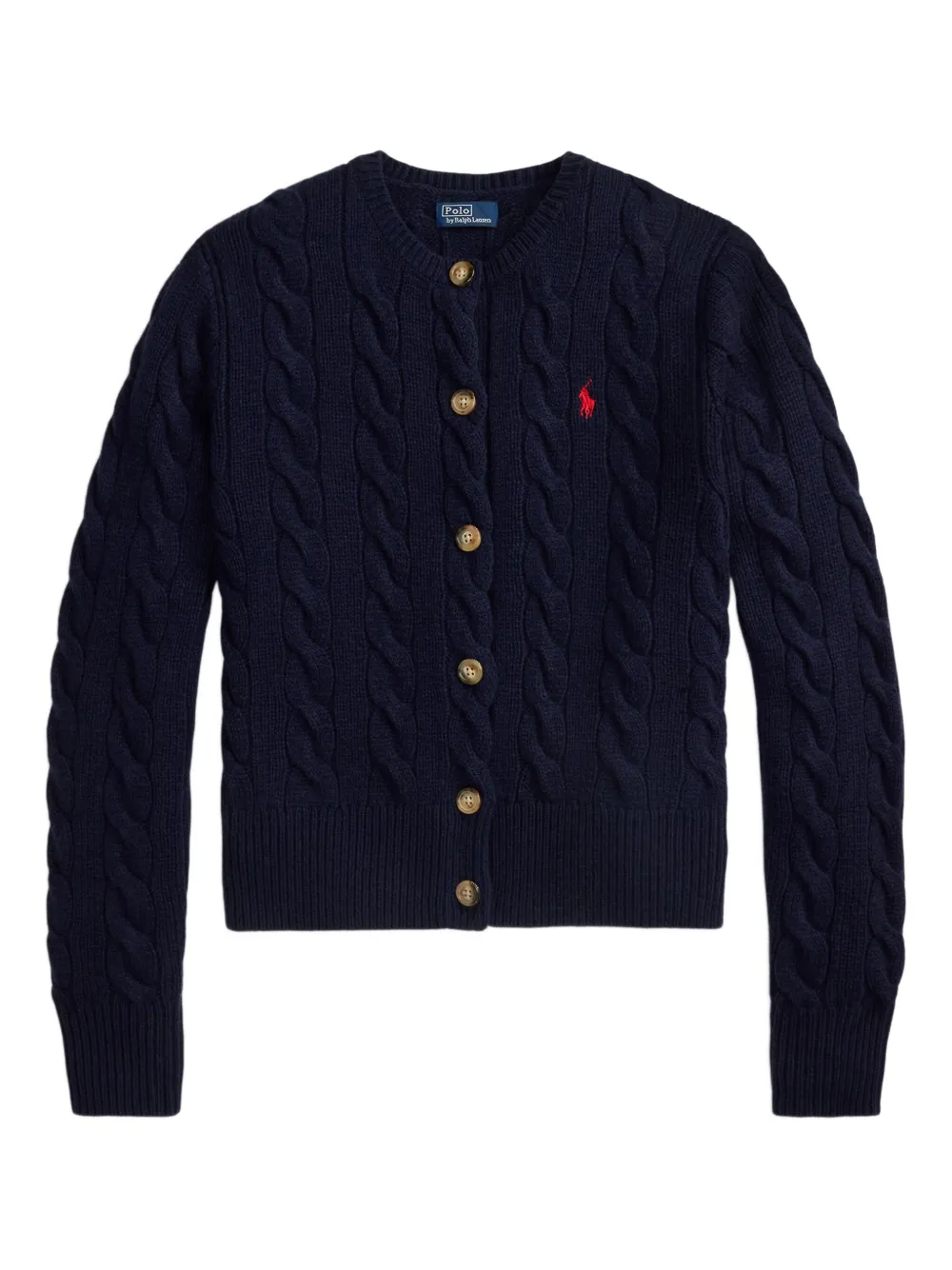 Polo Ralph Lauren Cable-knit Cardigan In Blue
