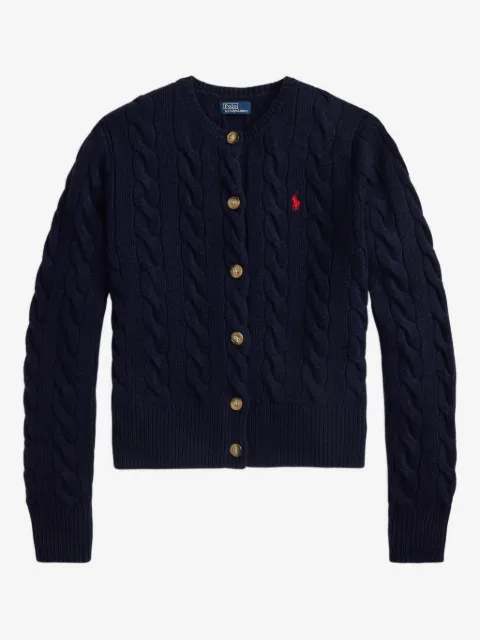 Polo Ralph Lauren cardigan en maille torsadée