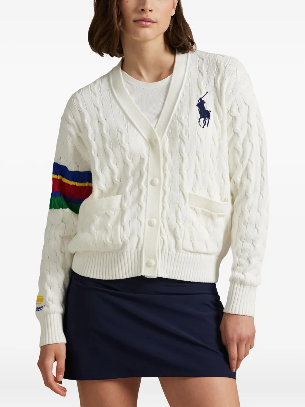 Polo Ralph Lauren Kabelgebreid vest Wit