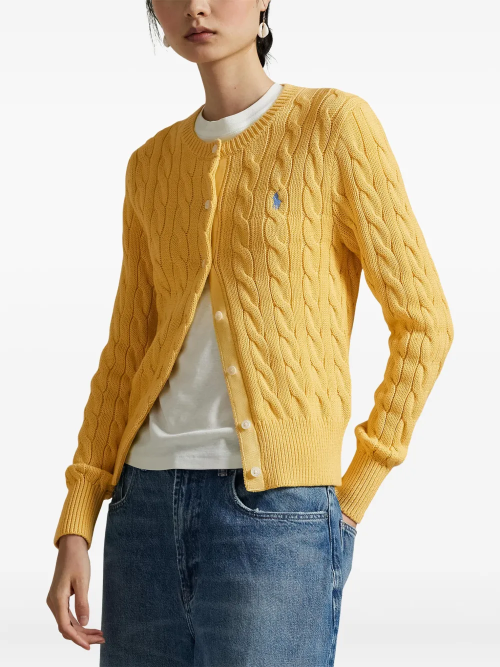 Polo Ralph Lauren Kabelgebreid vest Geel